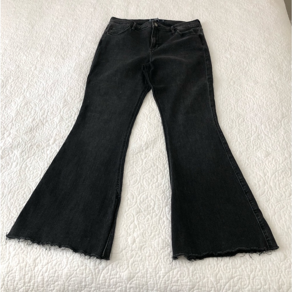 Hollister Black High Rise Flare Jean
